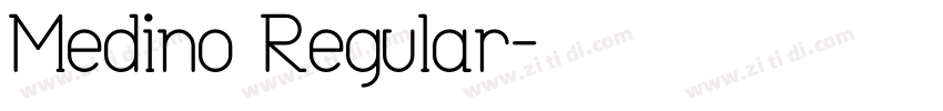 Medino Regular字体转换